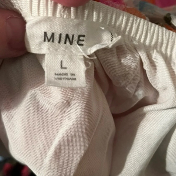 MINE Women's Vibrant‎ Floral Print Drop Waist Summer Dress Large | EUC - Picture 6 of 7